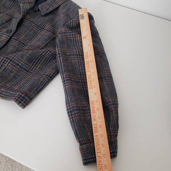 International Scene Wool Plaid Jacket Vintage Lined Button Front Womens Size 12 - Picture 10 of 14